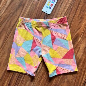 NWT Dot Dot Smile Shorts Multi-Colored Geometric Shapes 2T